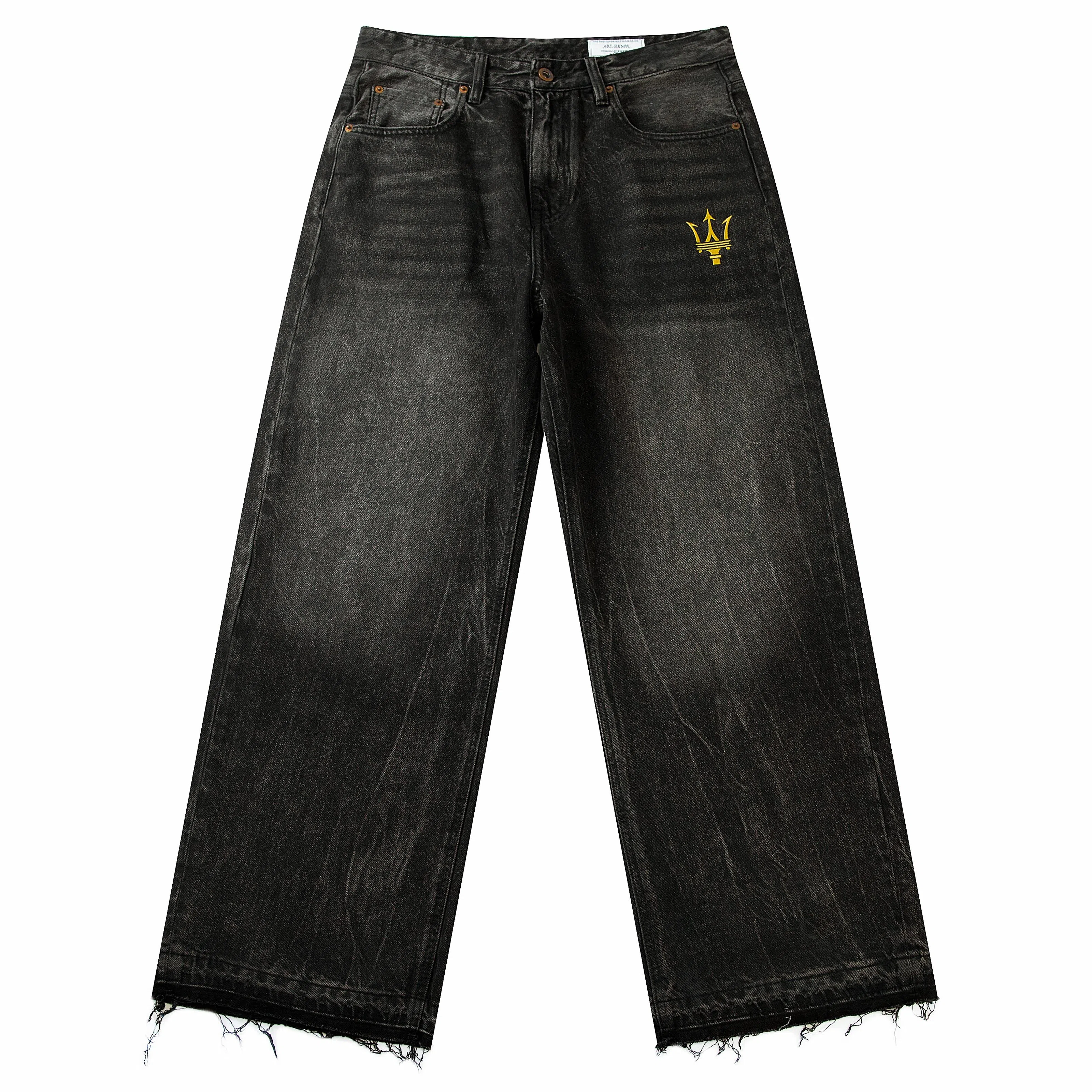 Maserati logoHbaggy jeans