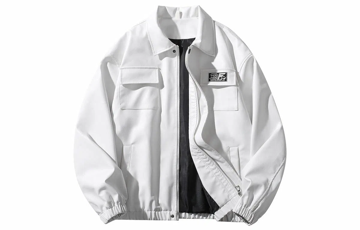 Bingfei Vintage PU Leather Jacket