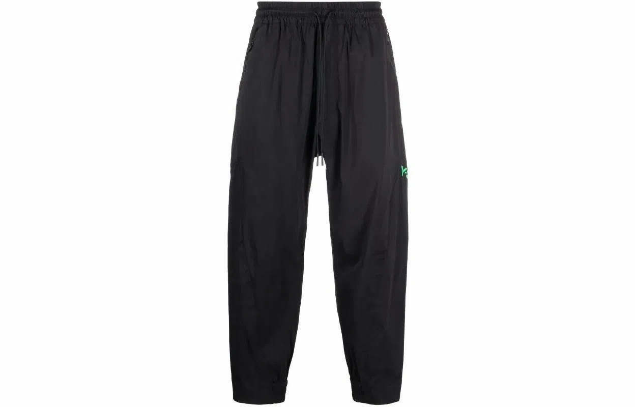 Y-3 Logo Tapered Sweatpants Black