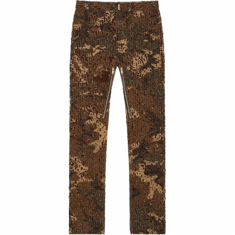 Givenchy Logo Print Jeans Brown