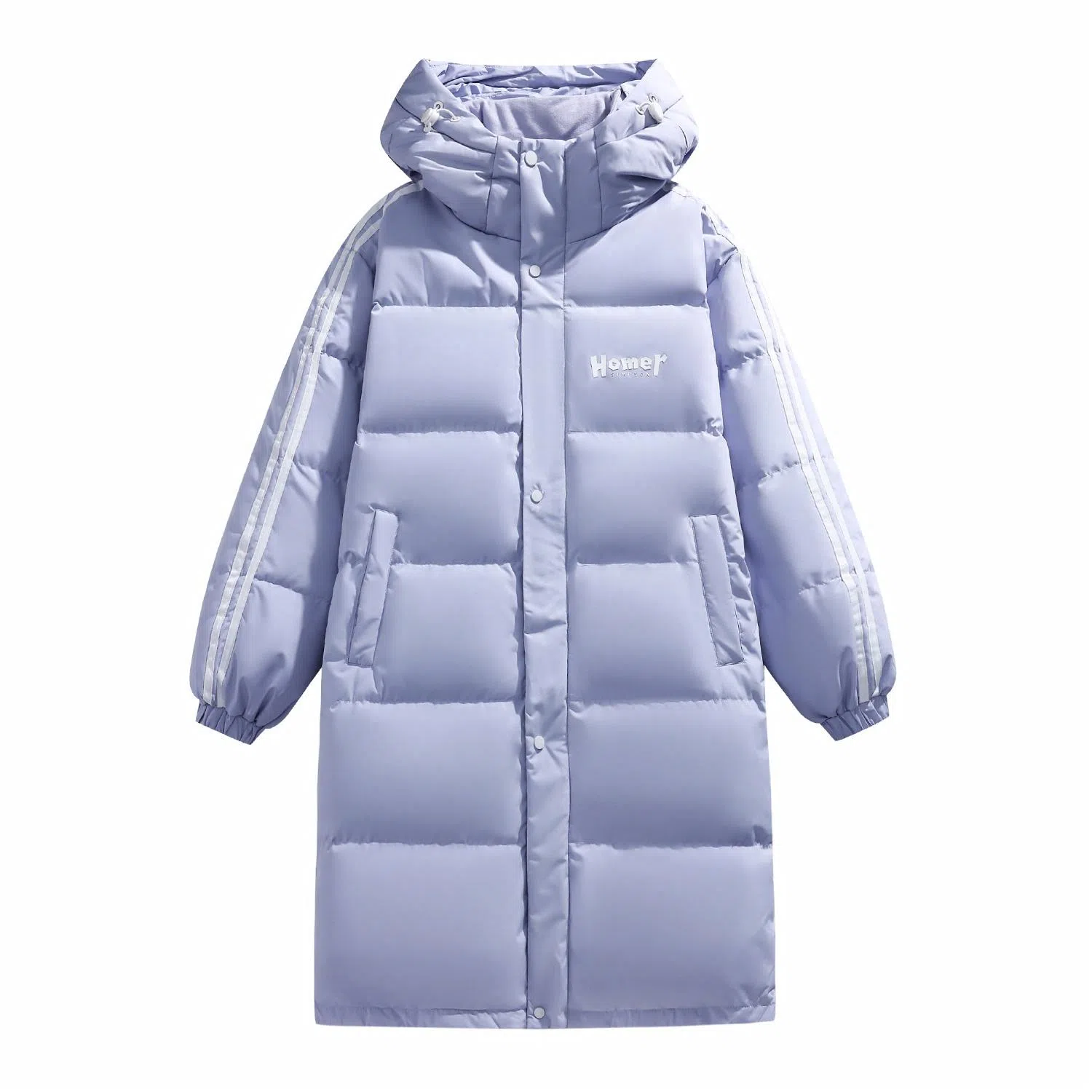 The Simpsons Logo Hooded Down Jacket