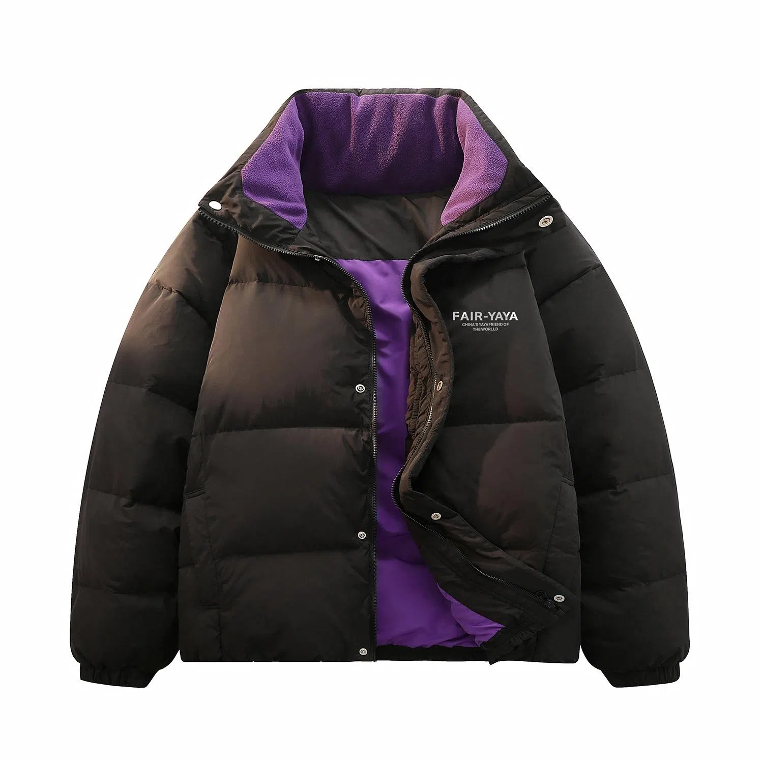 鸭鸭 经典暖冬系列 简约字母印花设计感青少年纯色基础款学生党好物户外通勤宽松休闲百搭防寒保暖羽绒服 男女同款