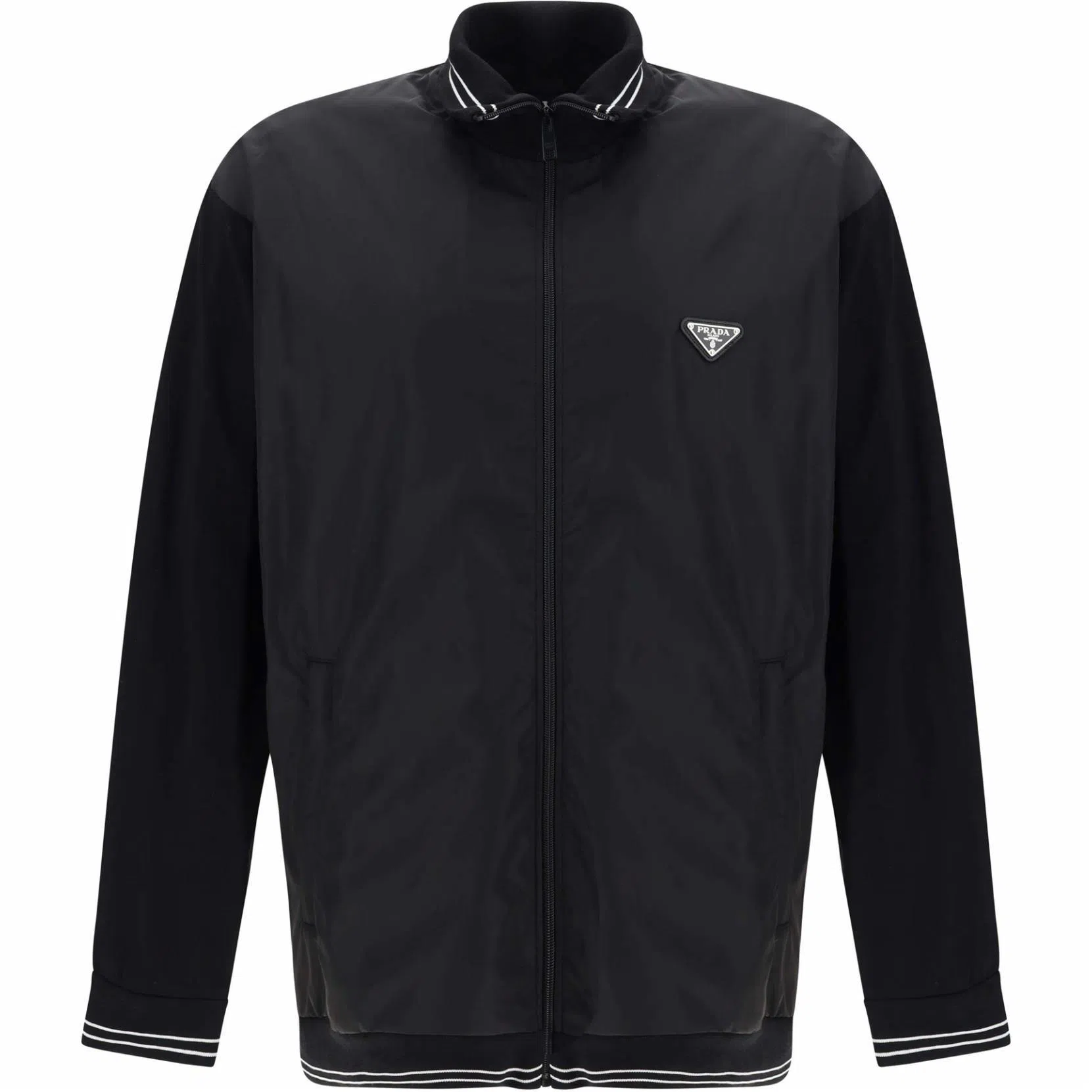 Prada Slim Fit Zip Jacket Black