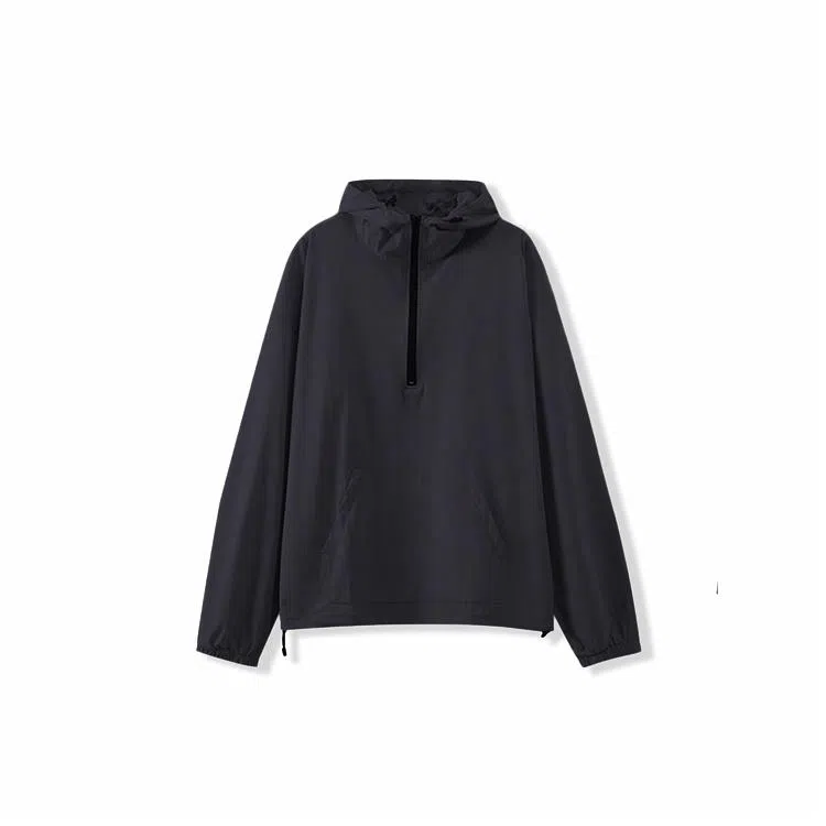 我是大卫 薄款半拉链休闲防晒连帽夹克外套 男女同款