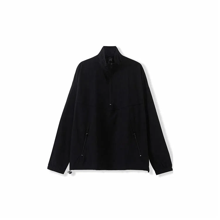 我是大卫 薄款休闲百搭防晒纯色立领半拉链夹克外套 男女同款