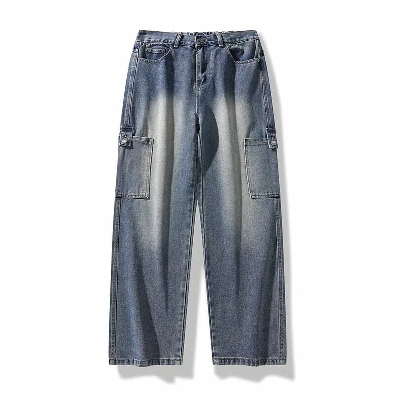 Qingying Retro Wide-Leg Jeans