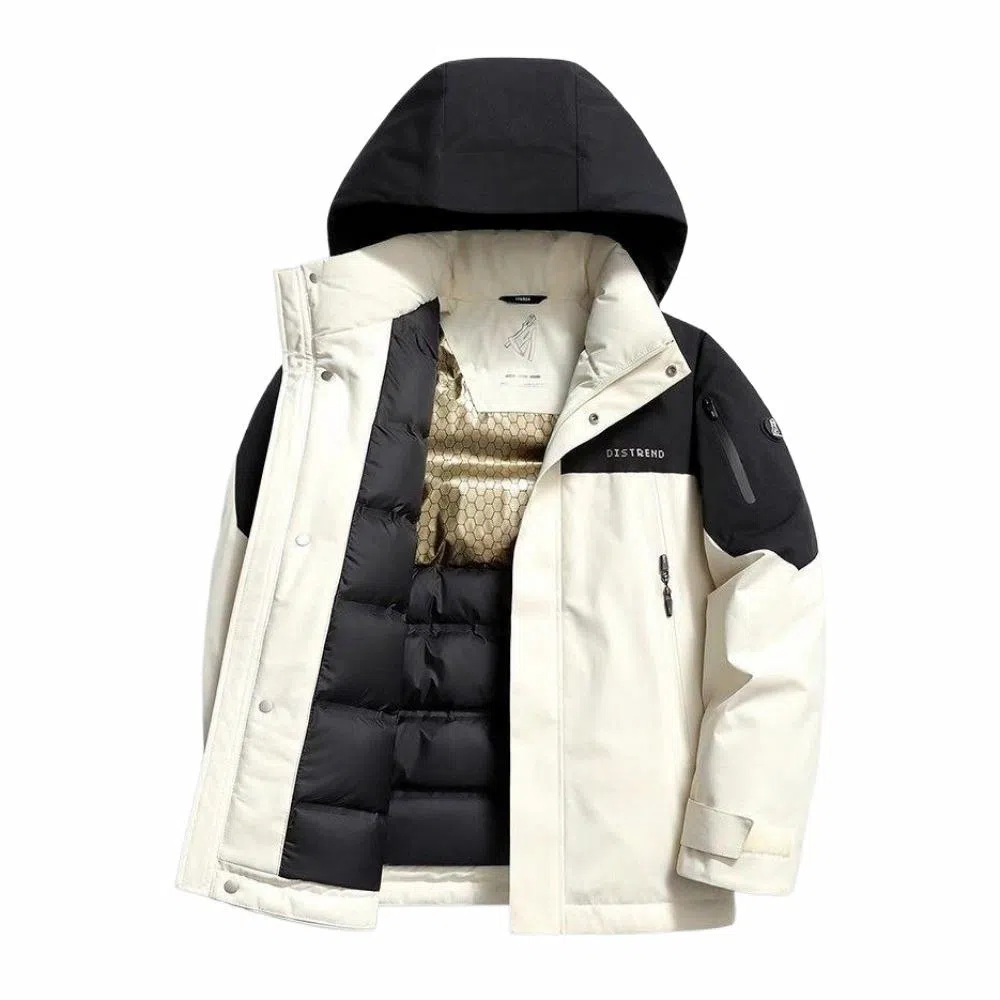 斯巴奴 加厚舒适拼接短款羽绒服 男款