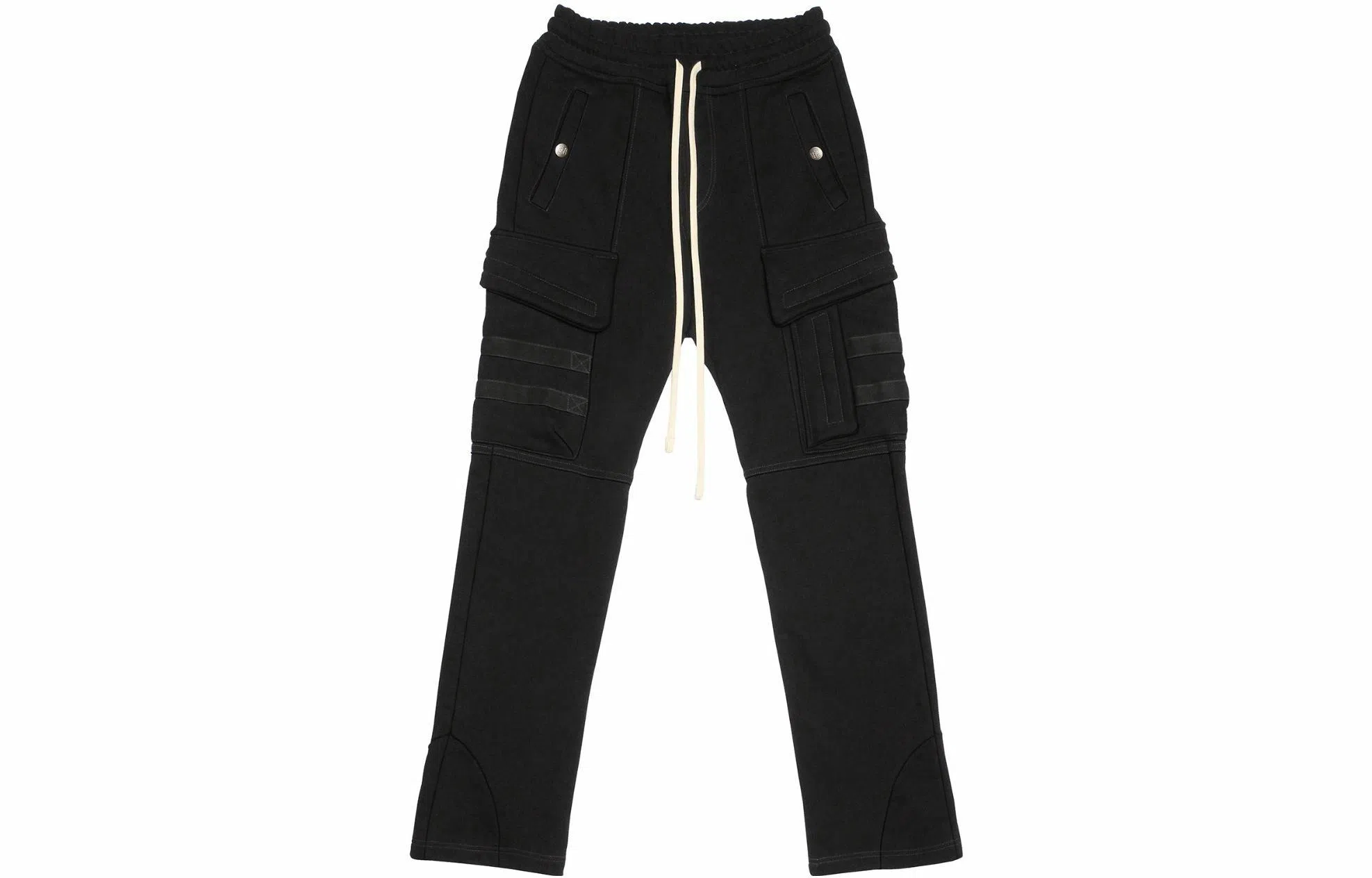 FARFROMWHAT FW22 3 Cloud Pocket Sweat Pants Moonless Night Black