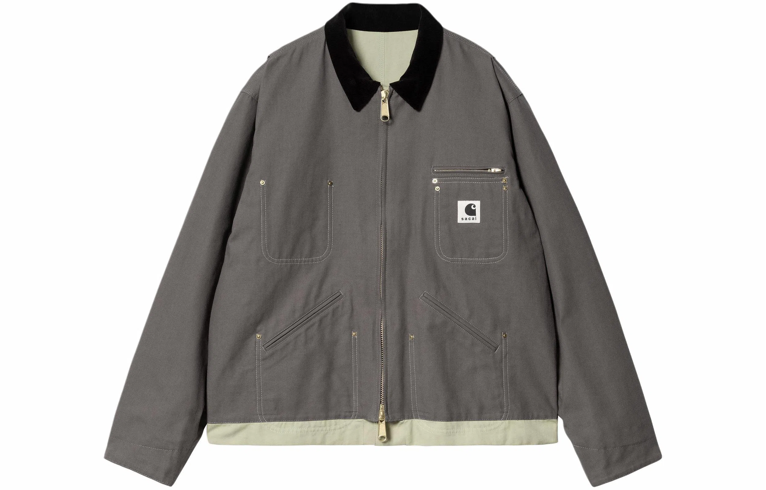 Sacai x Carhartt WIP Detroit Jacket Grey