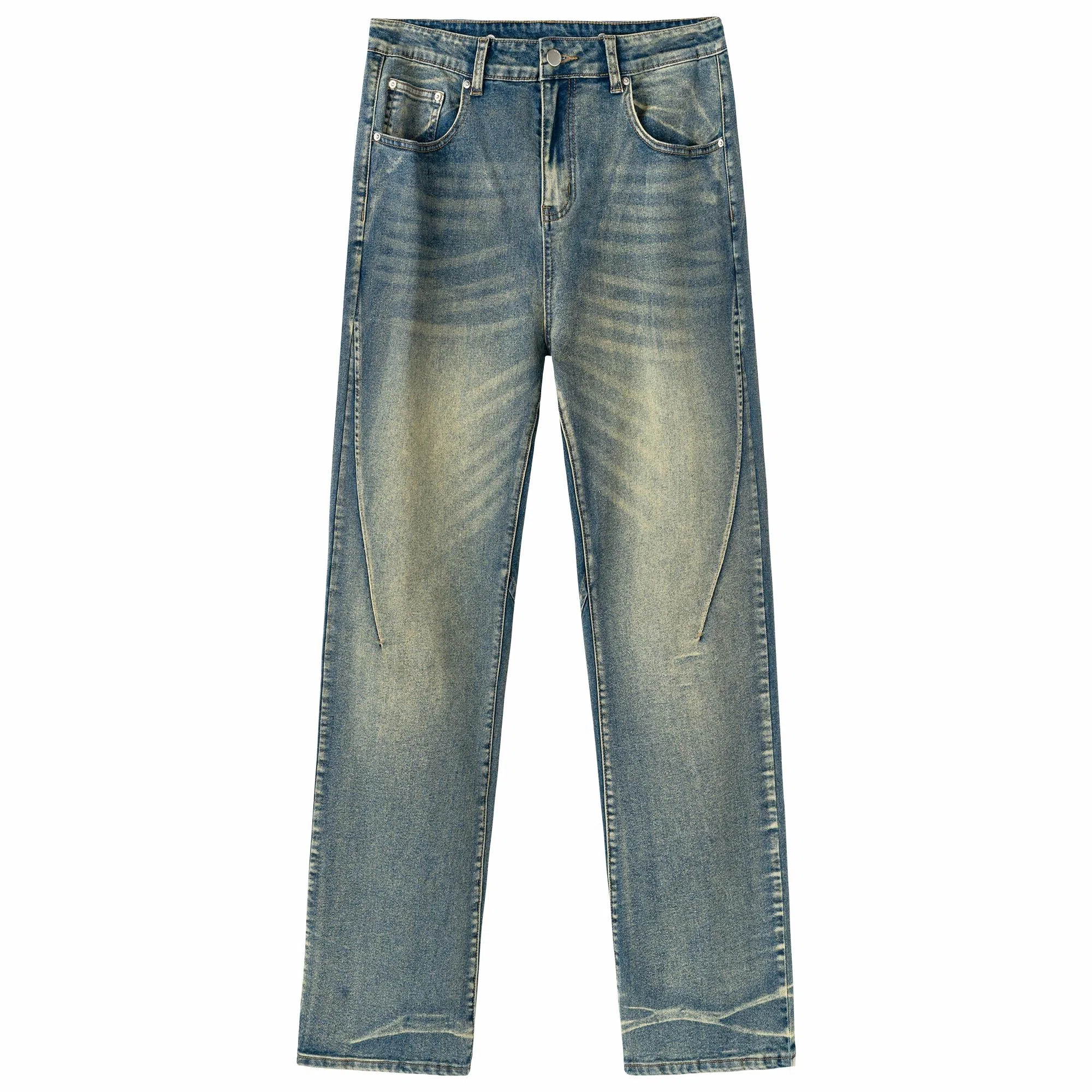 XINYINSU Vintage Washed Loose Straight Jeans