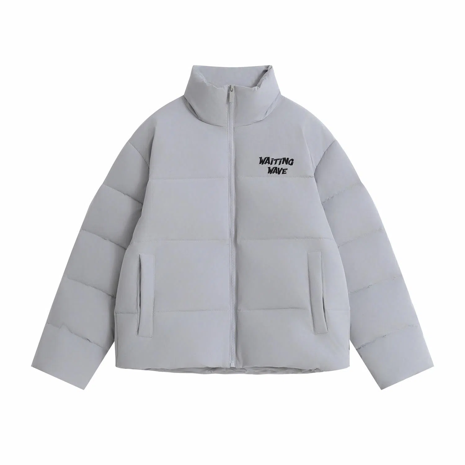 WAITINGWAVE Basic Logo Down Jacket