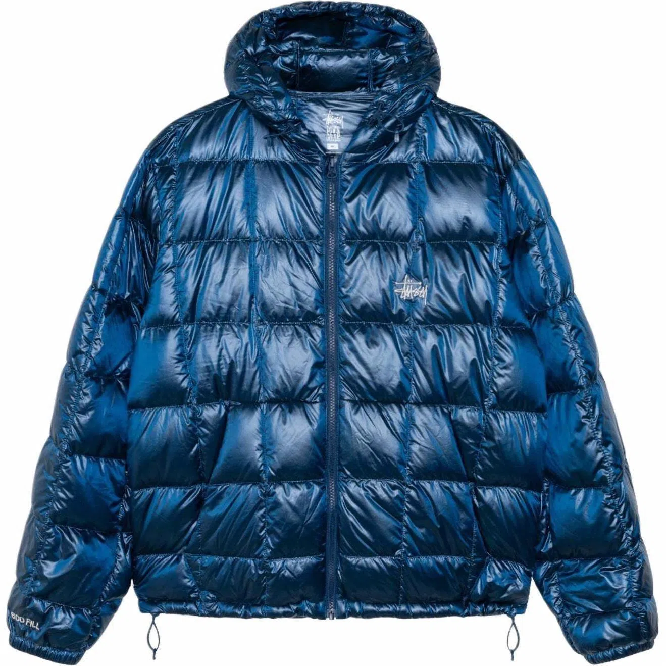 Stussy FW24 MIDWEIGHT HOODED PUFFER logo