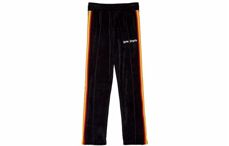 Palm Angels Velvet Track Pants Black