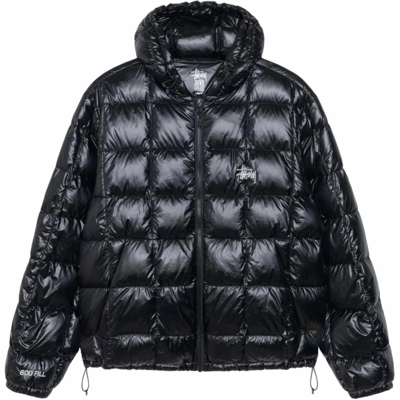 Stussy FW24 MIDWEIGHT HOODED PUFFER logo