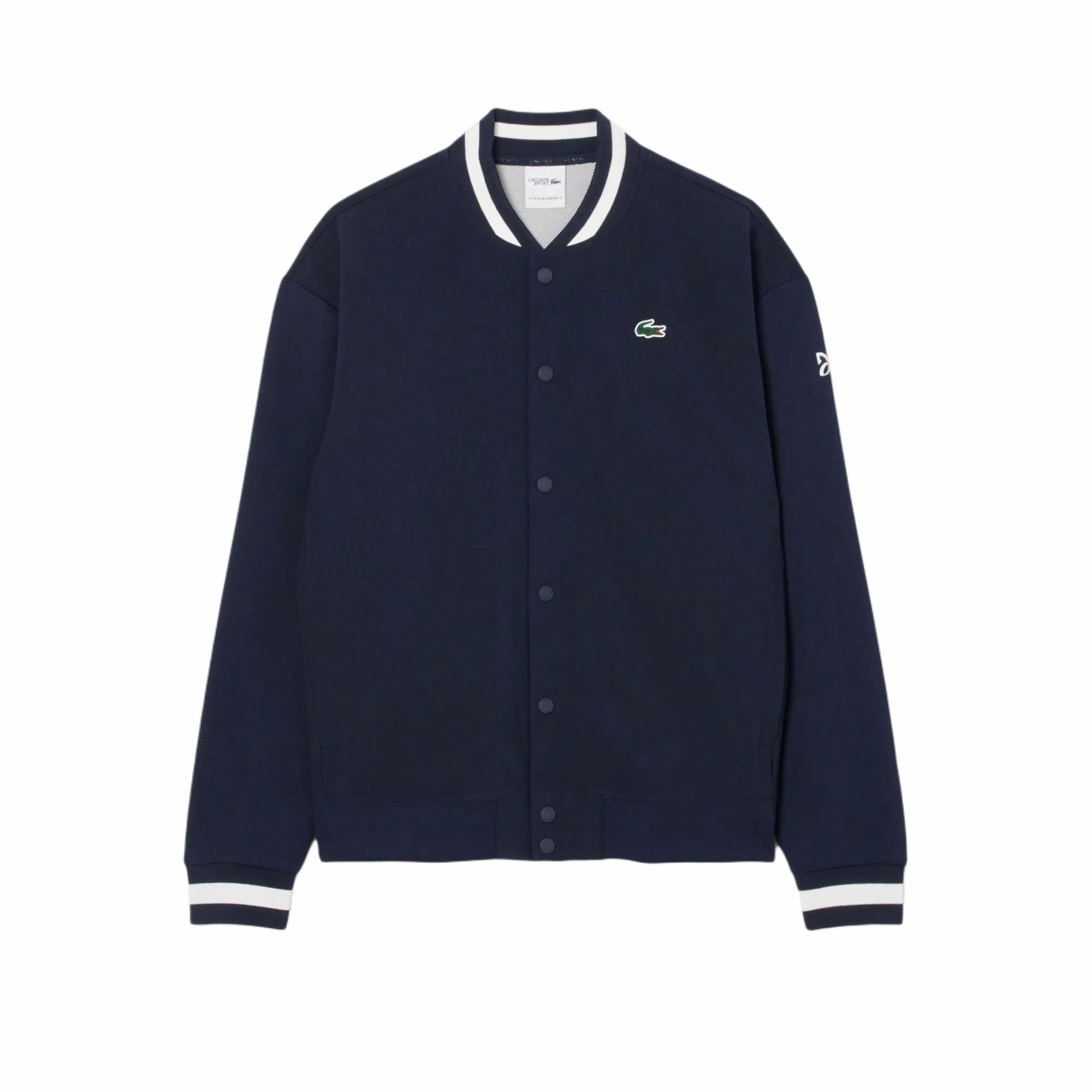 Lacoste SS25 Long Sleeve Baseball Jacket Navy