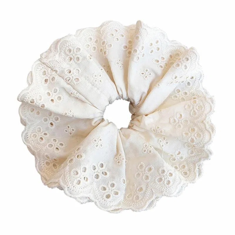 蒙妮 四层甜美蕾丝花边头绳 布艺 发圈 男女同款情侣款
