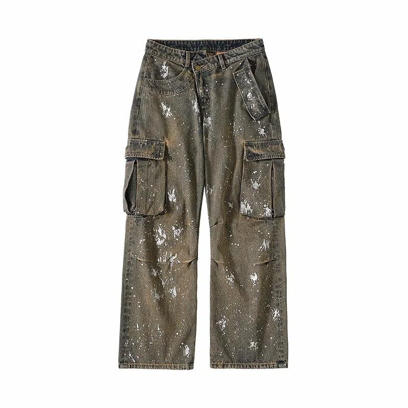 CONP Acid-washed Silver Denim