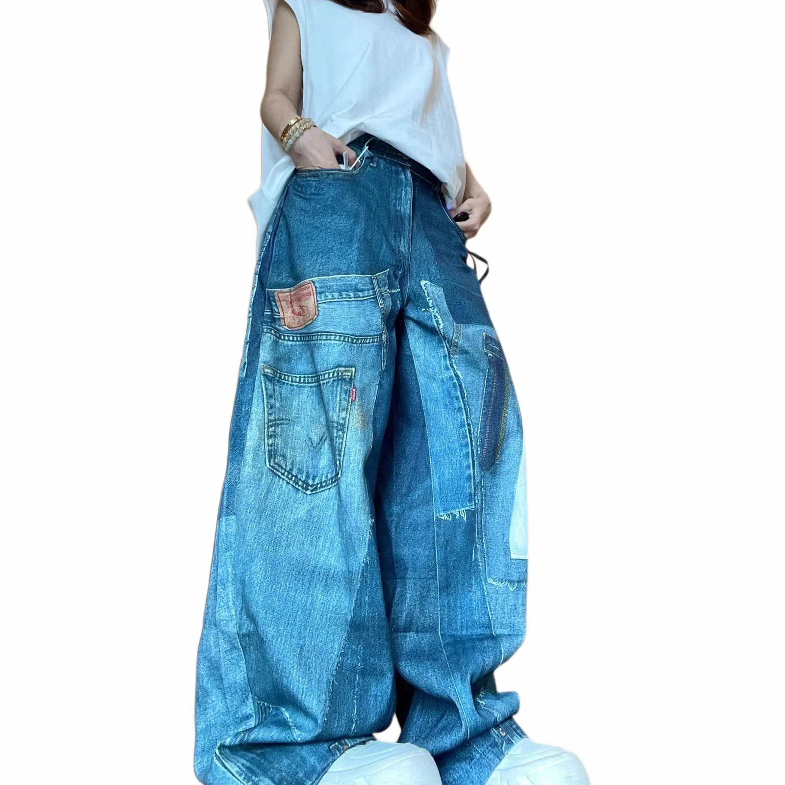 Pirkadat Vintage Wide Leg Jeans