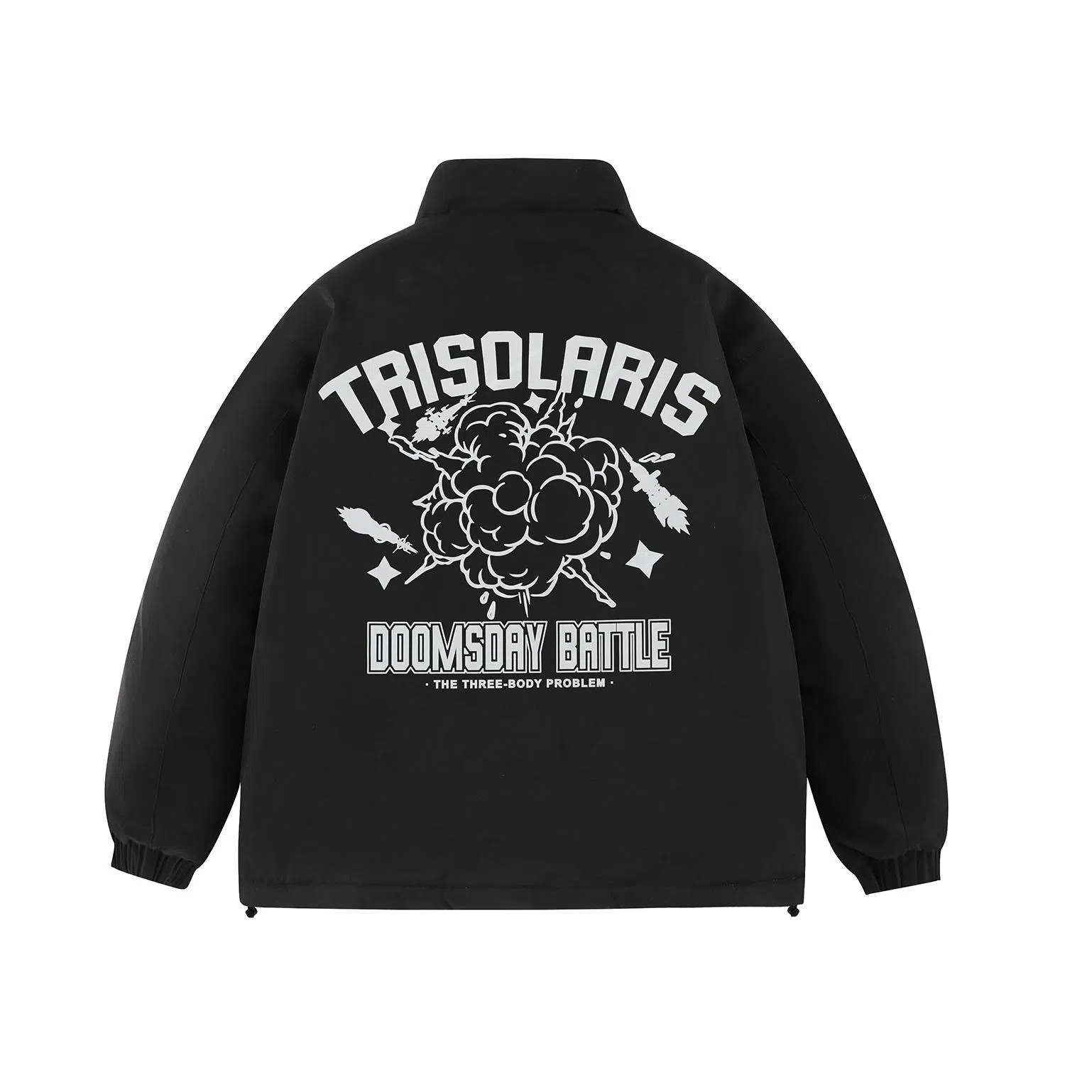 三体 末日之战系列 亚洲舰队系列 休闲保暖加厚户外机能风立领日常美式防风防水防寒柔软舒适宽松面包棉服 男女同款
