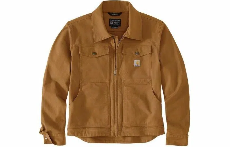 Carhartt 105748 Rugged Flex Duck Jacket logo Relaxed Fit