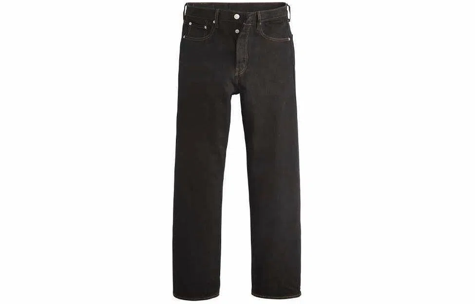 Stussy x Levi's SS24 Logo Embroidered Jeans Black