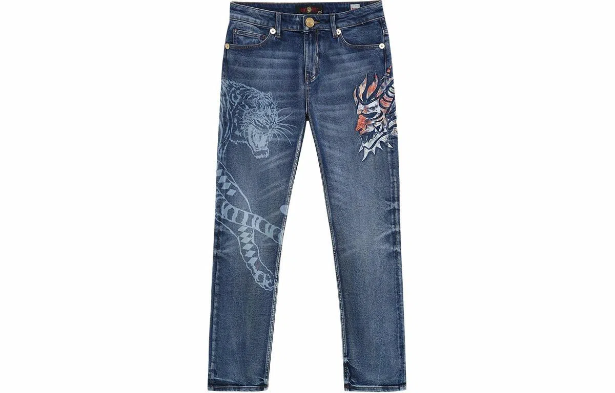 Onitsuka Tiger Animal Embroidery Jeans