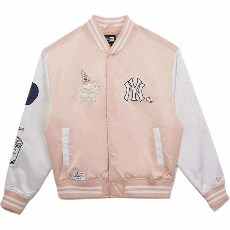 New Era x MLB SS25 Yankees Ice Cream Jacket Pink