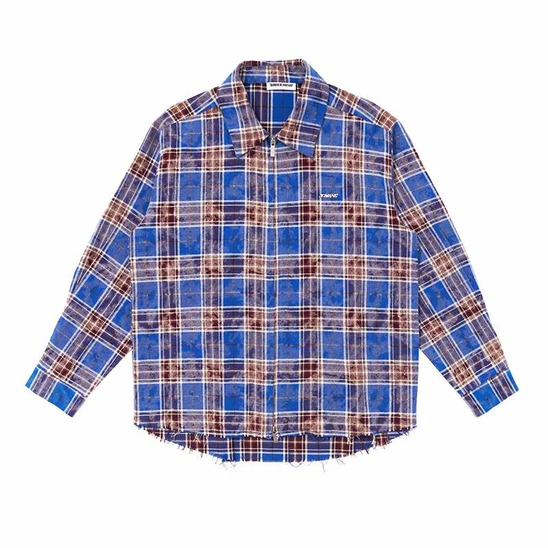 BENMYSHOWER Plaid Jacket