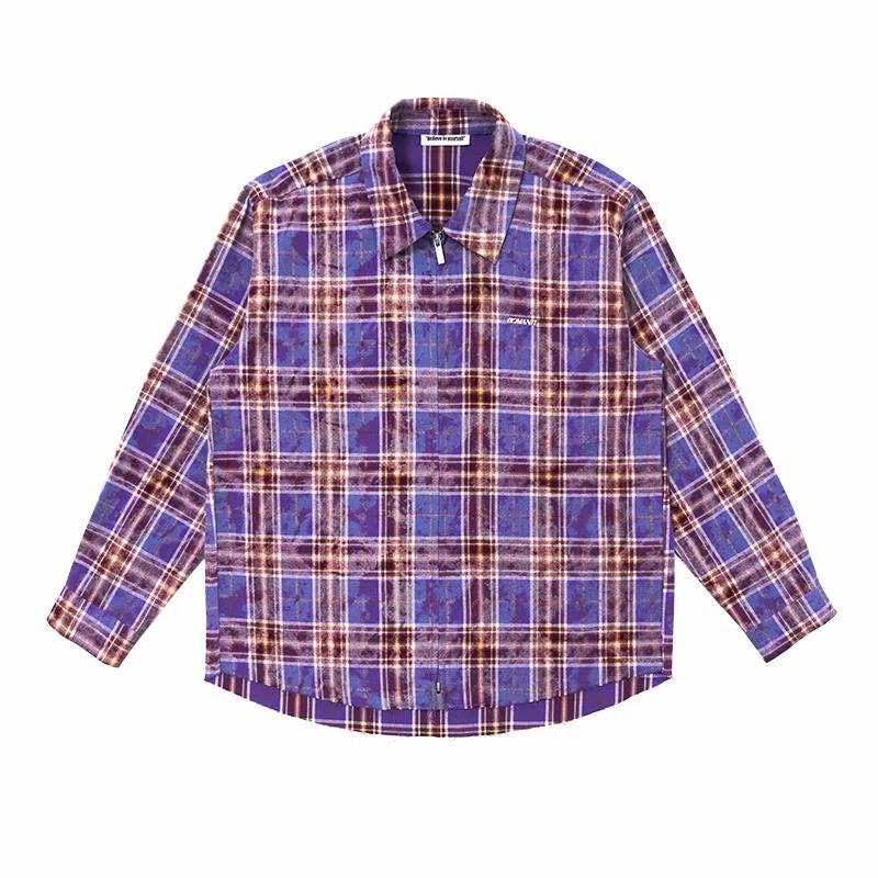 BENMYSHOWER Plaid Jacket