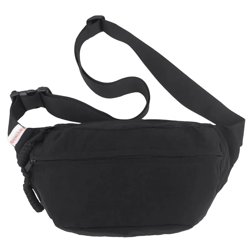 普乐威 日系轻便简约百搭百搭休闲运动骑行通勤 尼龙 胸包 男女同款情侣款 米白色/黑色/黄色/绿色/蓝色