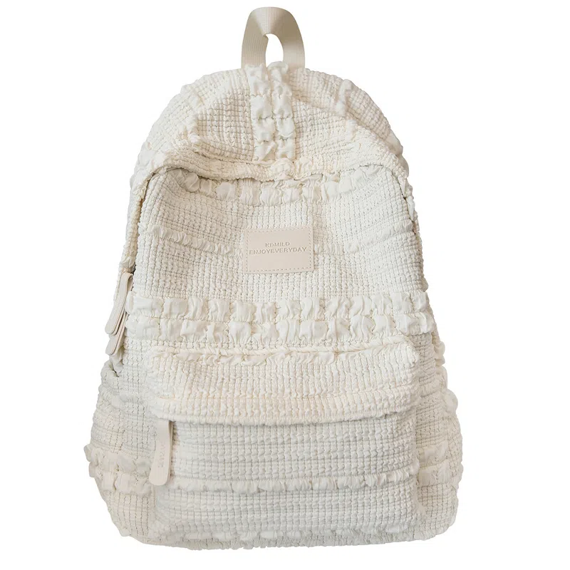 醇龙 大学生初高中百搭旅行轻便通勤包 泡泡料 双肩包 女款 多色