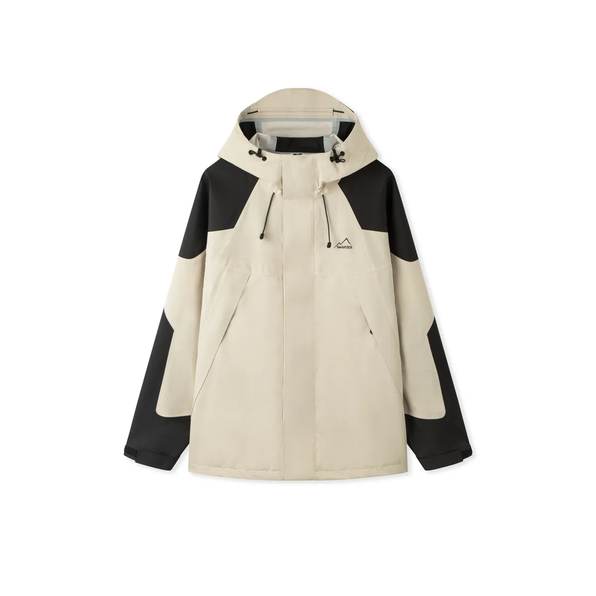 森马 防风防雨拼接连帽宽松拉链夹克外套 男款