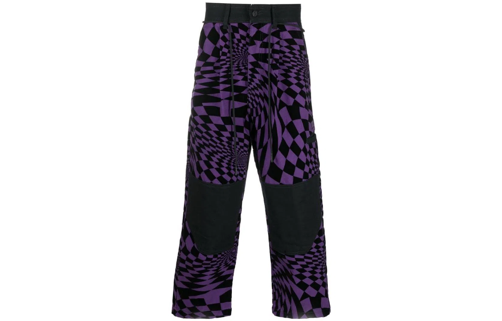 Vans Abstract Print Straight Pants Black Purple