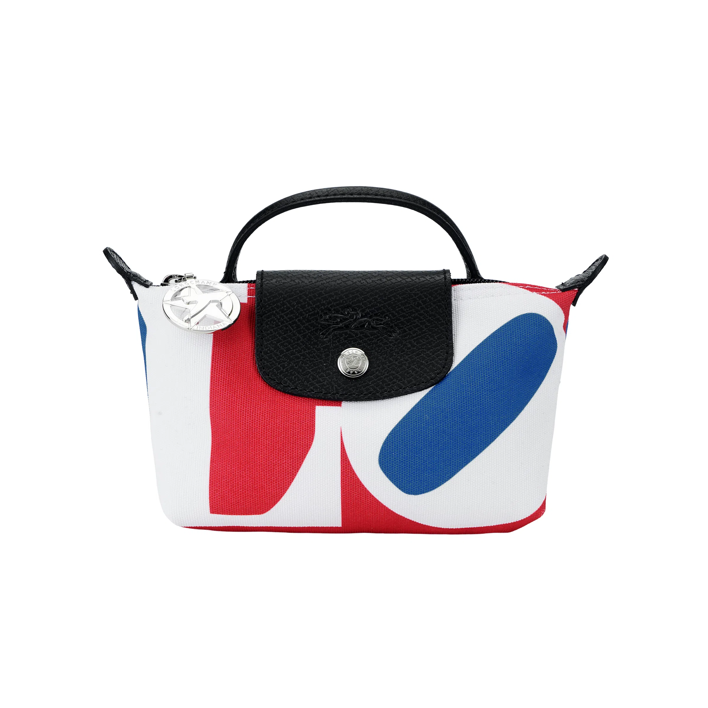 Longchamp x Robert Indiana Mini Tote White