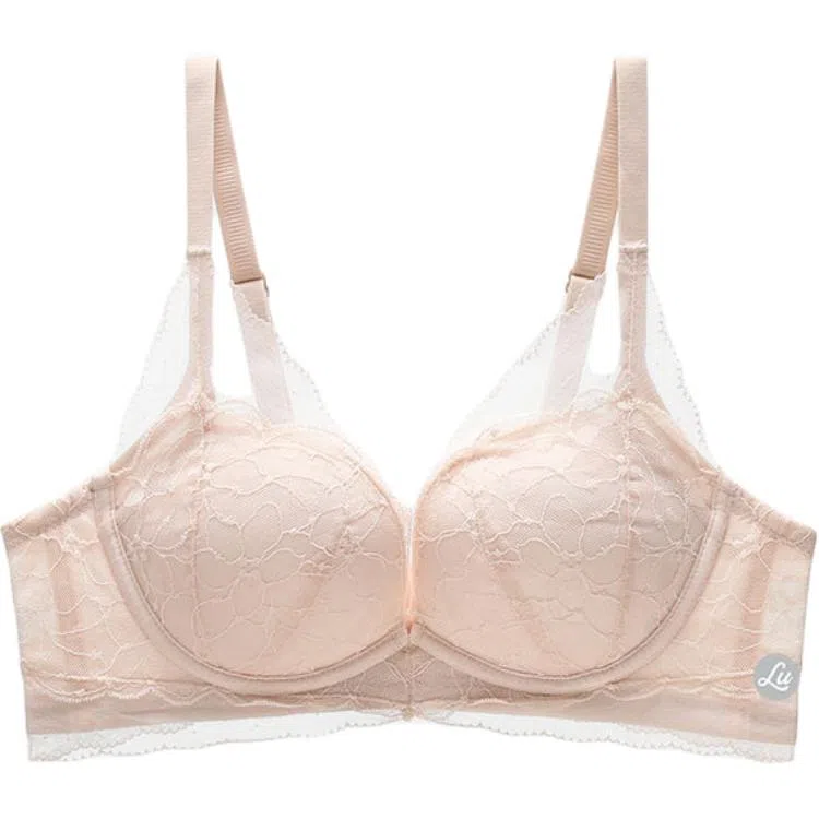 潞优野 小胸聚拢性感蕾丝无钢圈文胸 女款