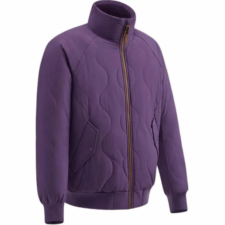 蕉下 立领防风休闲户外运动飞行员棉服 男款 深檀紫