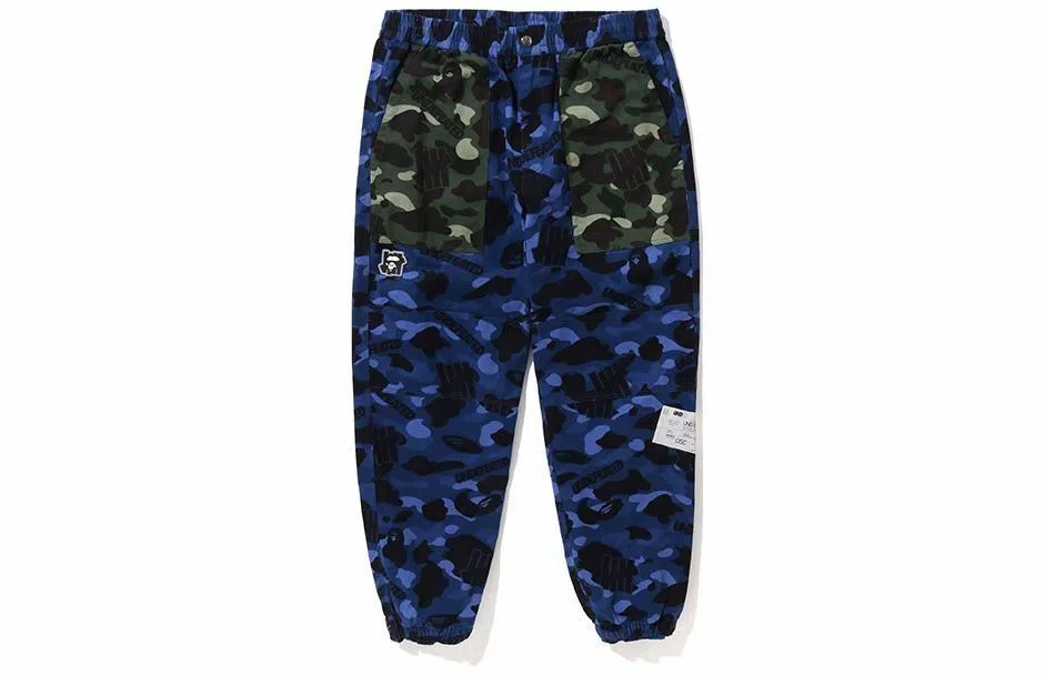 UNDEFEATED x Bape Five Stripe Camo Flannel Joggers