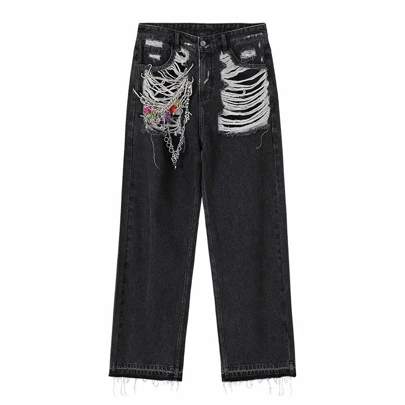 CONP Vintage Straight-Leg Jeans Carbon Grey
