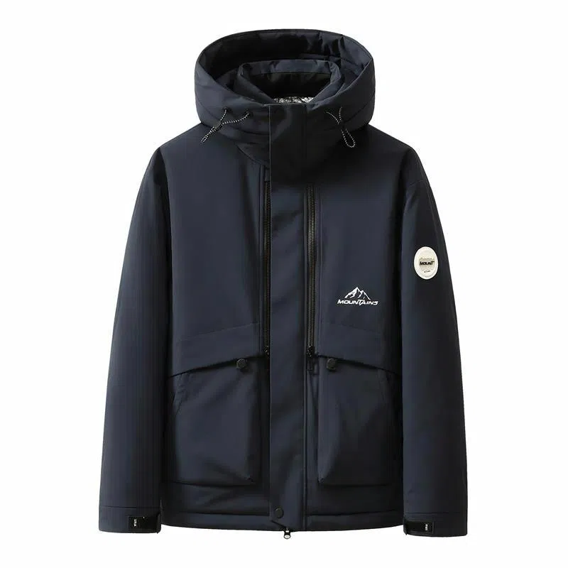 鸭鸭 时尚休闲工装短款百搭羽绒服 男款