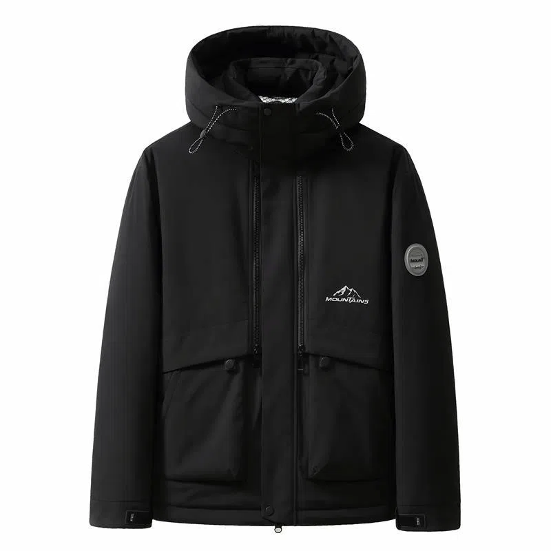 鸭鸭 时尚休闲工装短款百搭羽绒服 男款