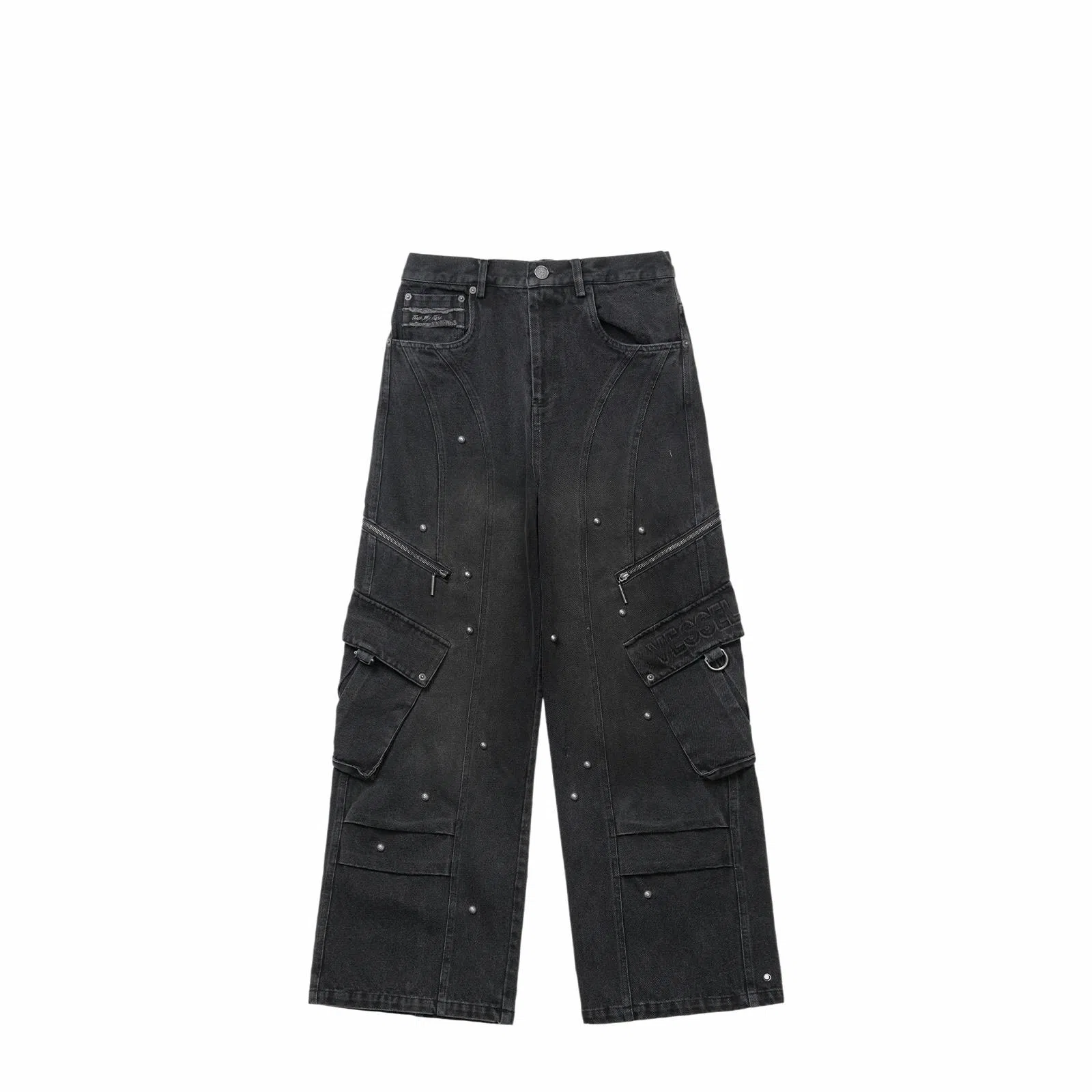 xVESSEL Studded Jeans Black