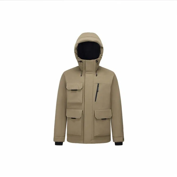 波司登 时尚休闲连帽工装风羽绒服 男款