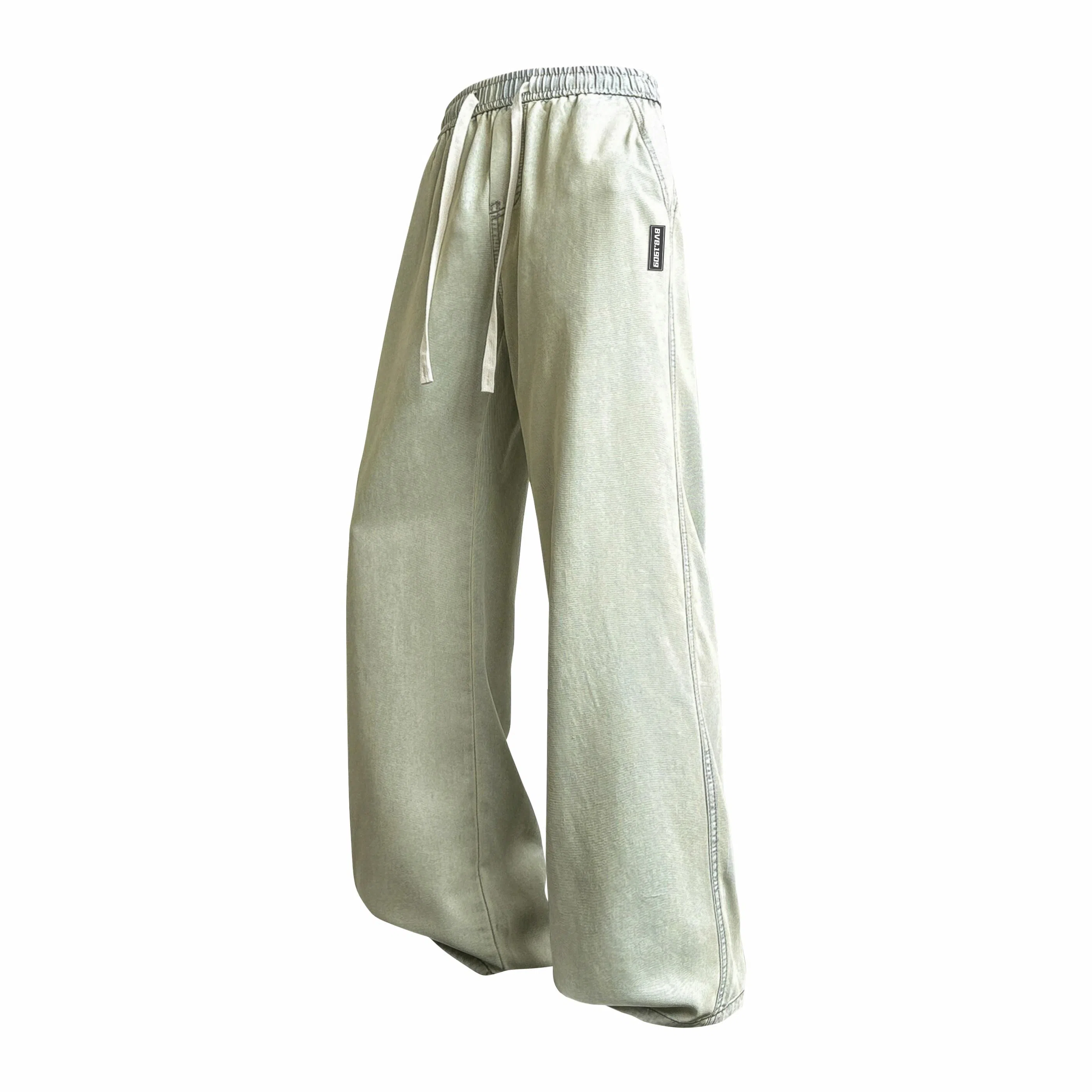 普鲁士多特蒙德 美式复古水洗高街做旧舒适亲肤透气直筒百搭废土风垂感休闲高街中腰宽松简约牛仔裤 男女同款