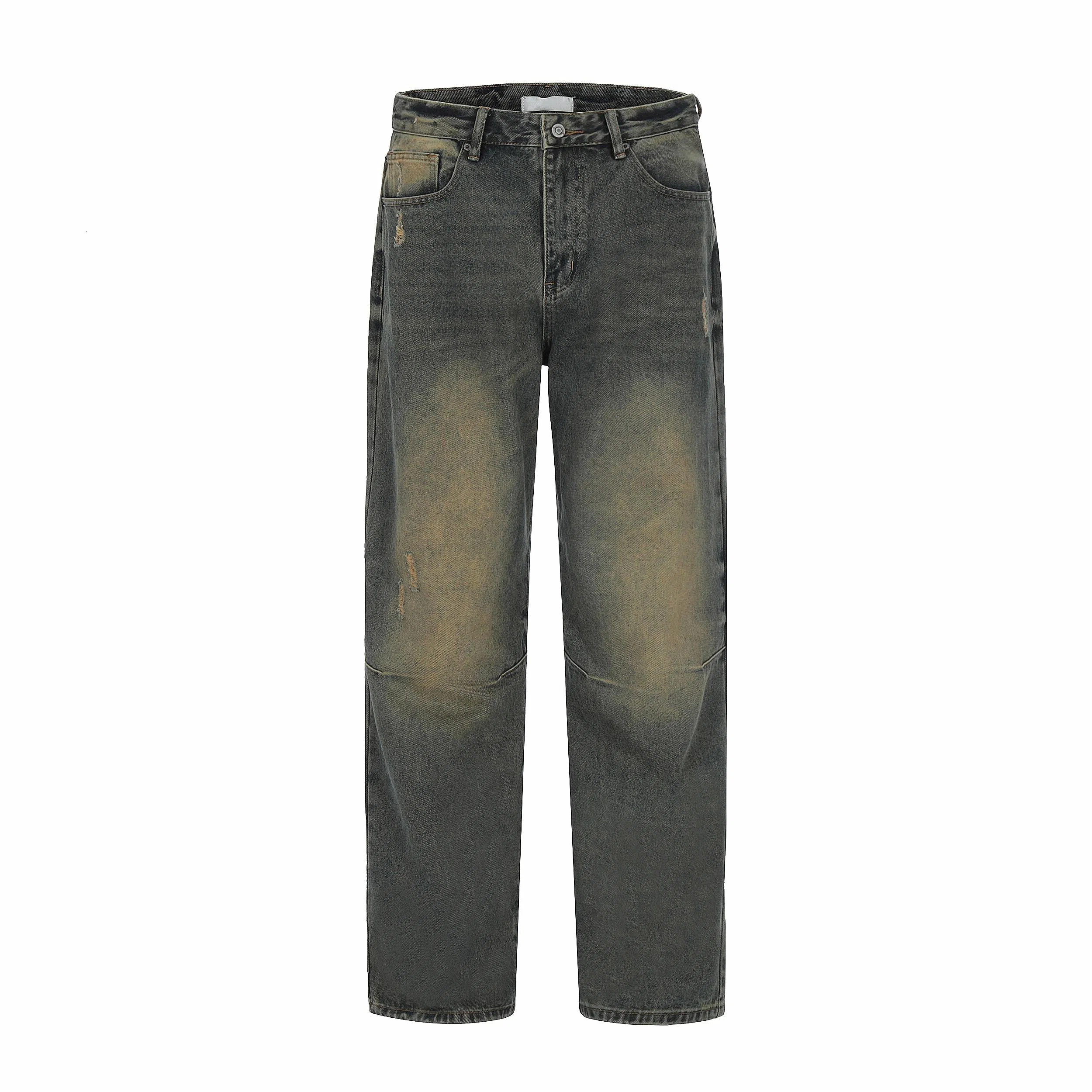 MT99 Vintage Yellow Mud Wash Jeans