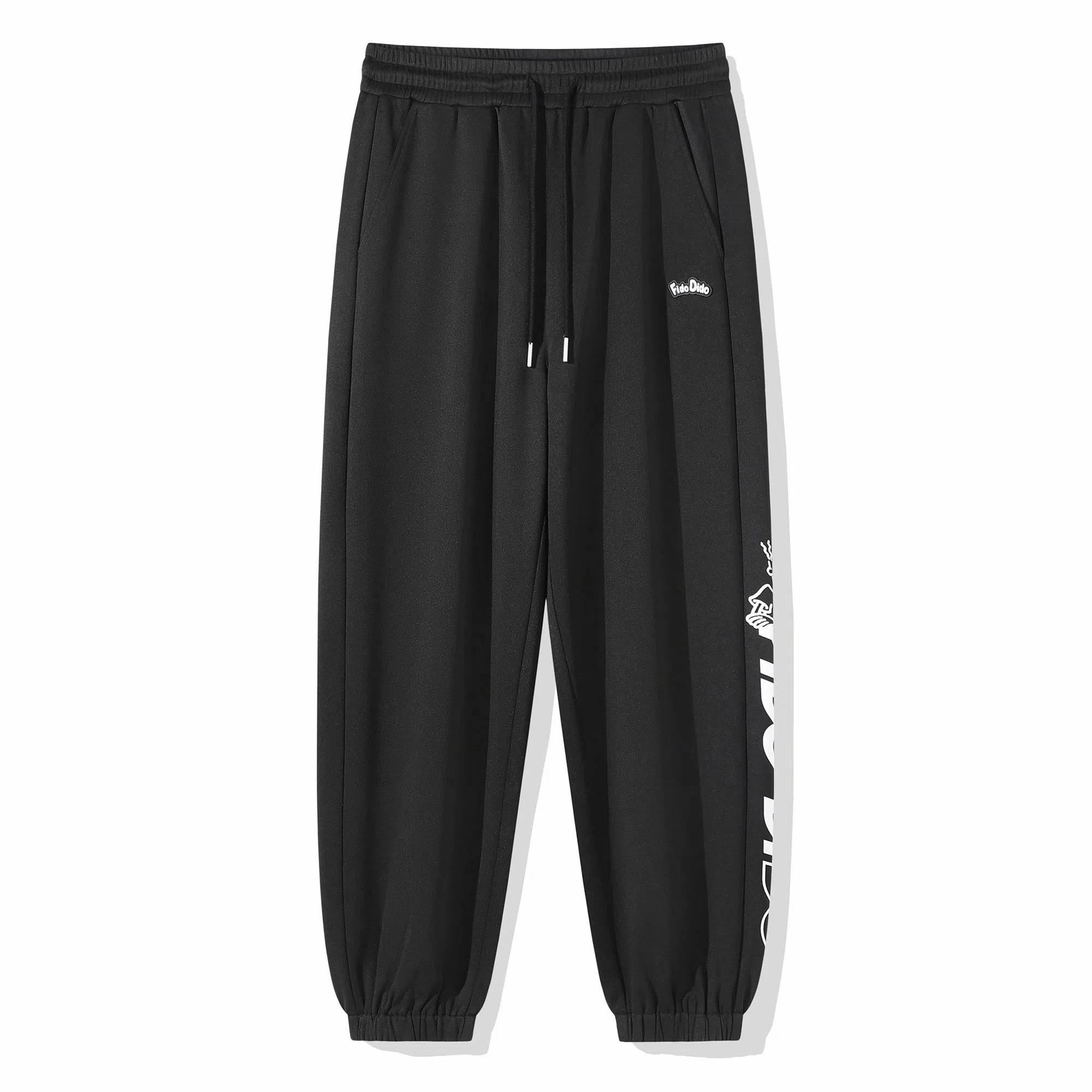 FIDO DIDO Striped Logo Joggers