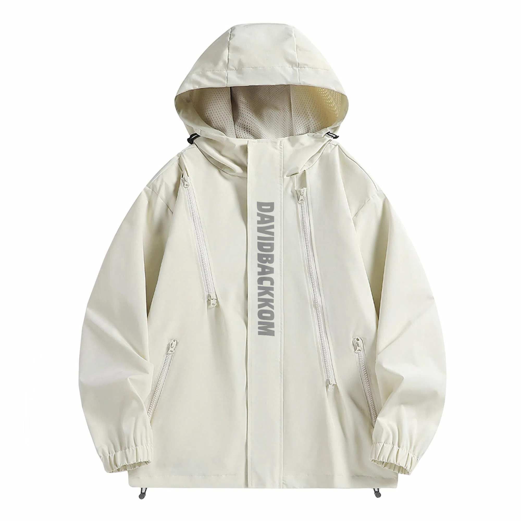 大卫贝肯 美式复古个性字母印花宽松休闲户外通勤保暖防风日常百搭薄款夹克外套 男女同款