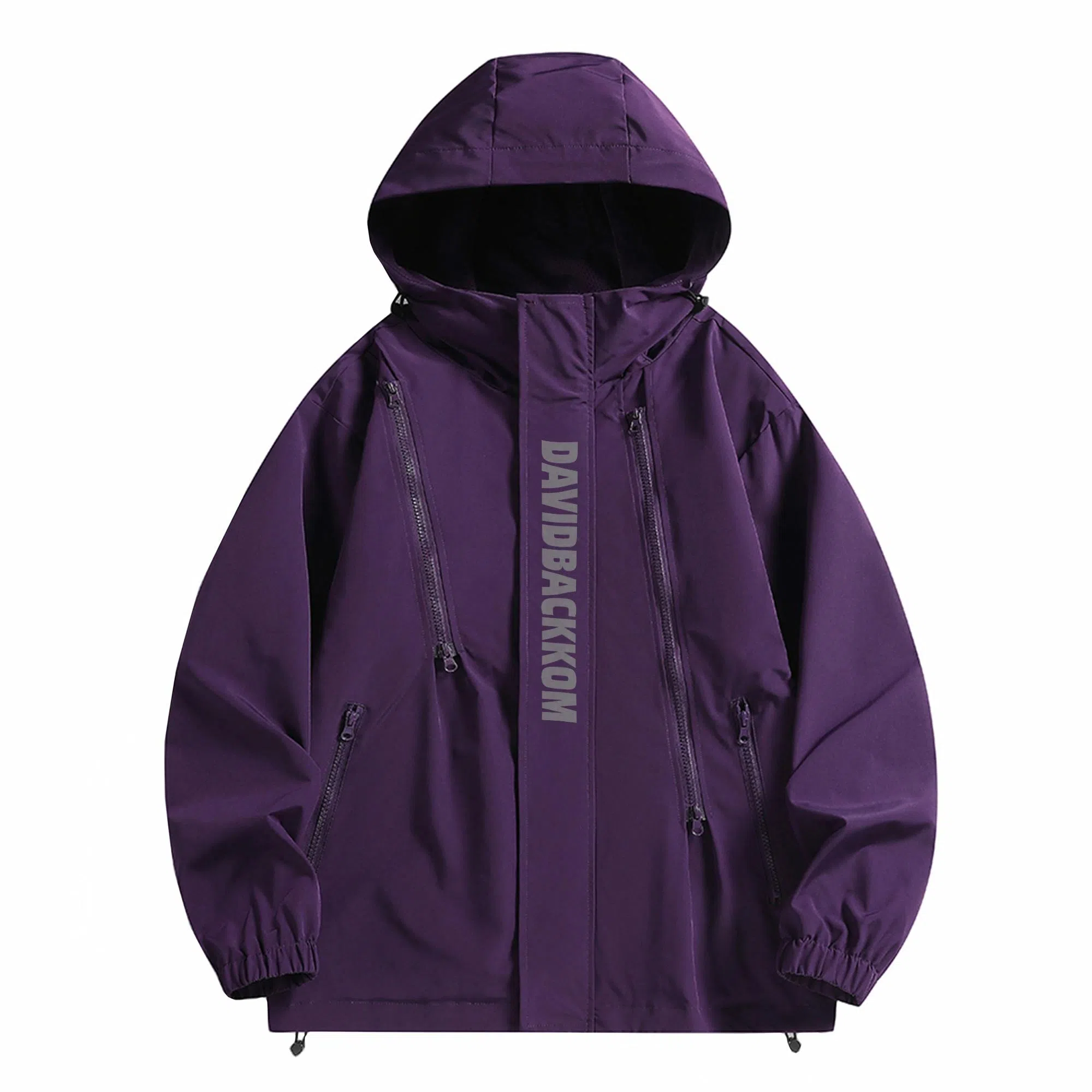 大卫贝肯 美式复古个性字母印花宽松休闲户外通勤保暖防风日常百搭薄款夹克外套 男女同款