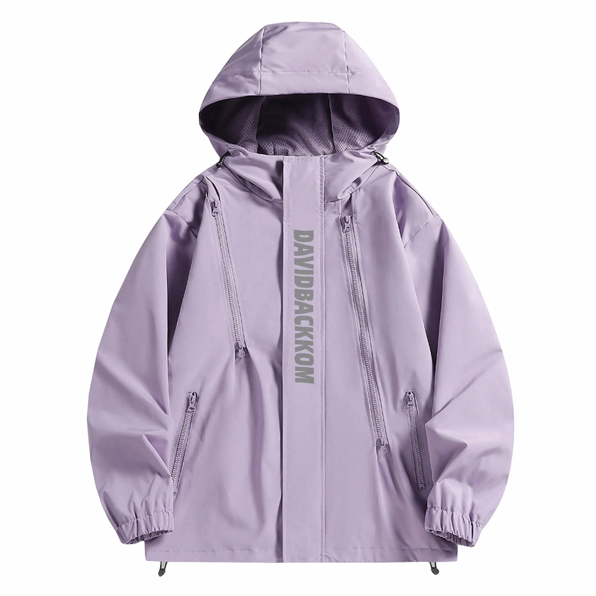 大卫贝肯 美式复古个性字母印花宽松休闲户外通勤保暖防风日常百搭薄款夹克外套 男女同款