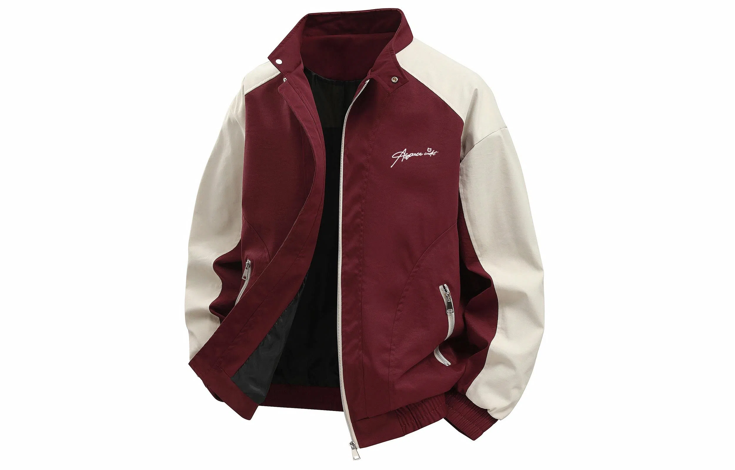 王者荣耀 鲁班七号星空梦想款美式复古拼接撞色立领花体字母防风户外工装宽松休闲耐磨机能风通勤教练百搭夹克外套 男女同款