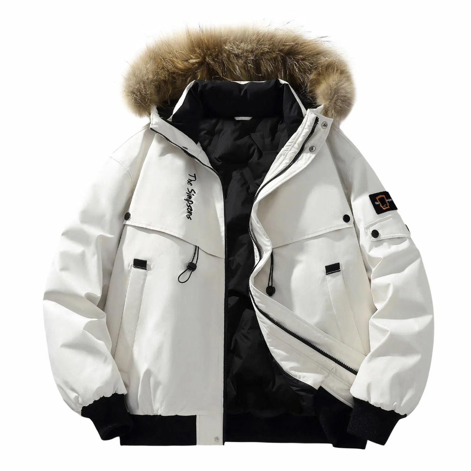 The Simpsons Embroidered Down Jacket